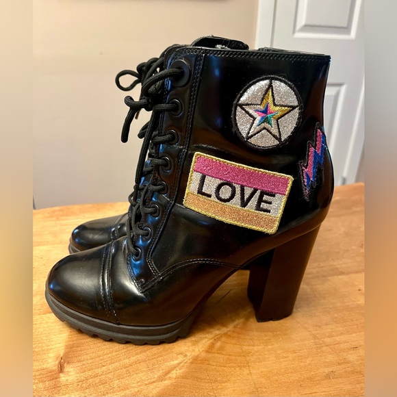 Brand new Aldo Black Leather Boots - Picture 1 of 5